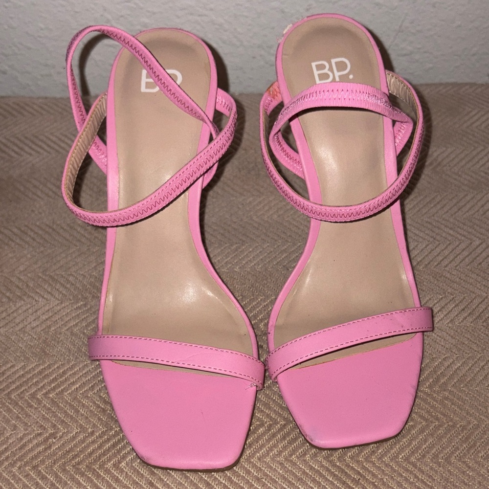 BP Women's Pink Heeled Sandals